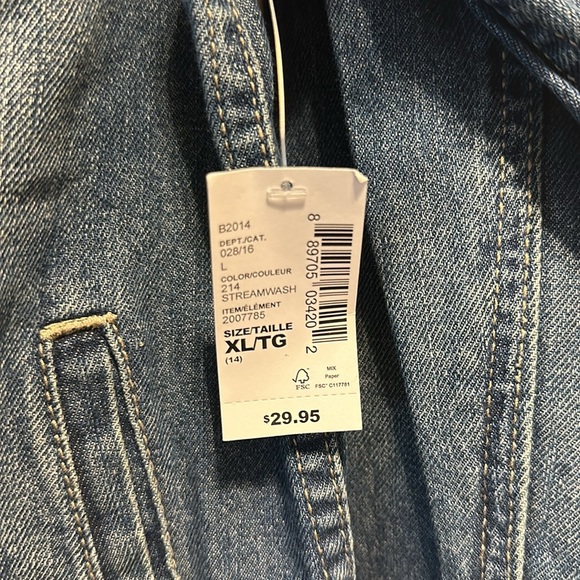 Brand new Jean jacket size XL 14 - Picture 4 of 4